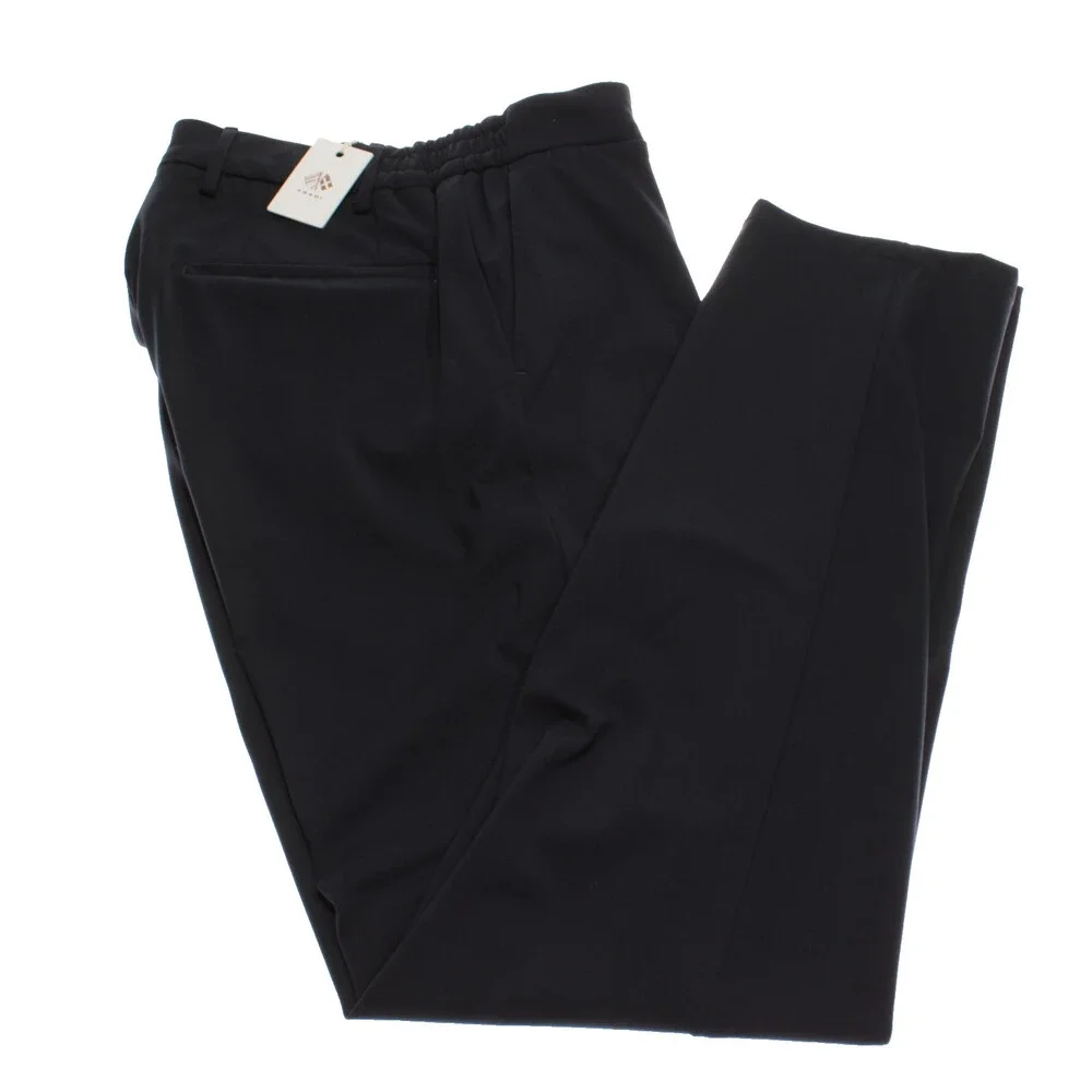 Fradi NWT Pleated Chinos / Casual Pants Size 46 (US 30) in Blue Polyamide Blend